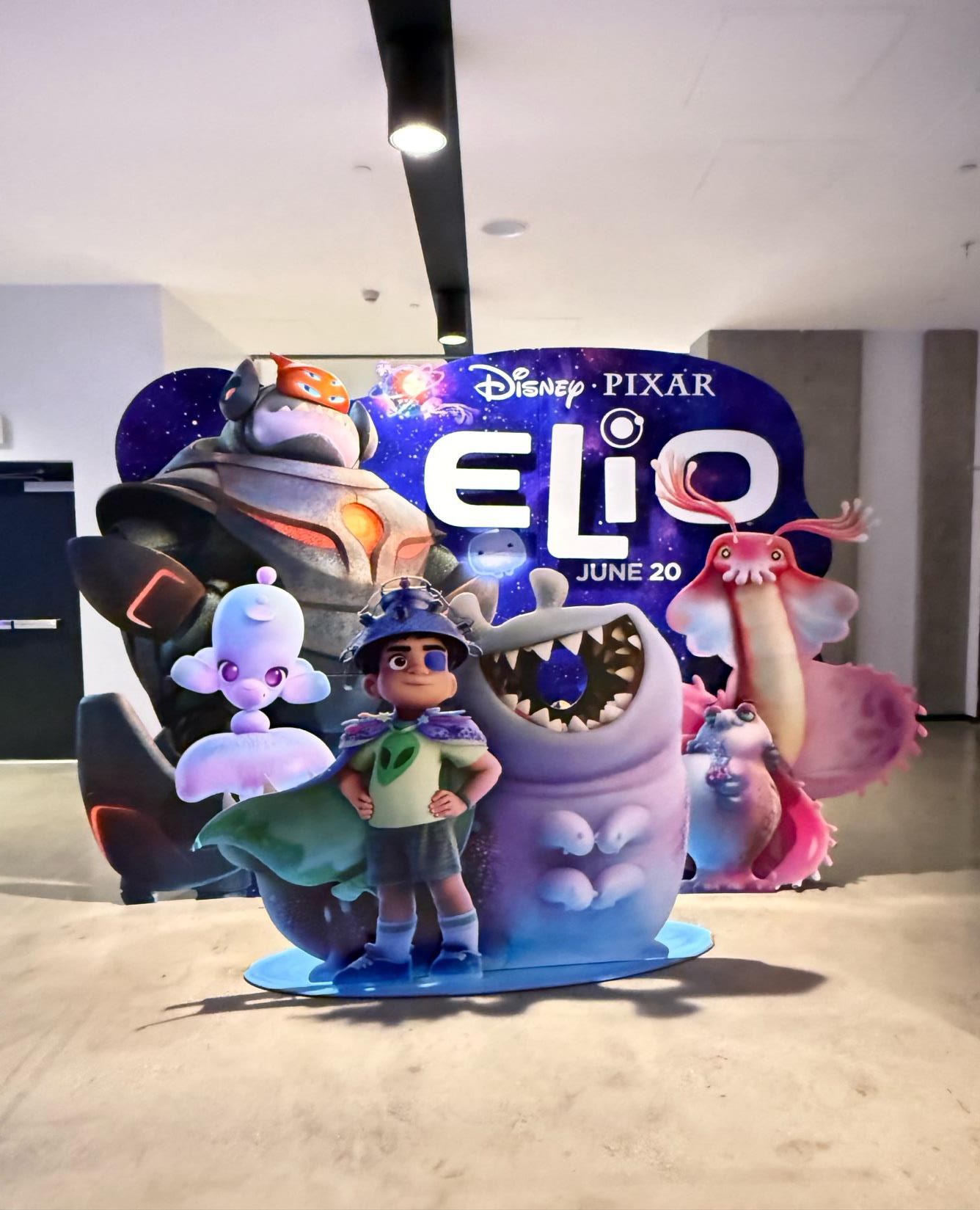 Disney Pixar ELIO standee display printed and cut by KStell Studio in Miami